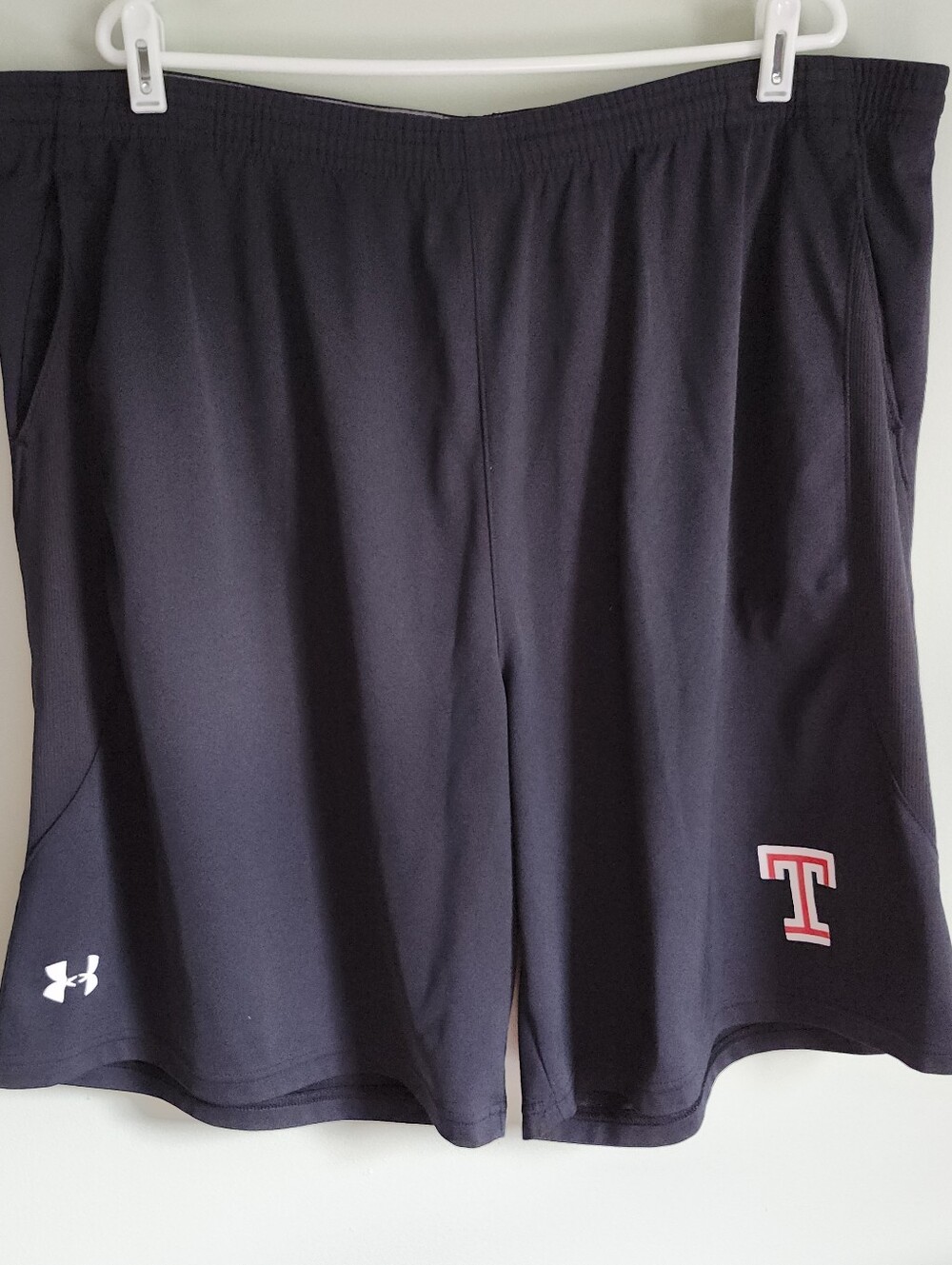Under Armour Temple University Owls Athletic Sport Shorts Black Men's 3XL